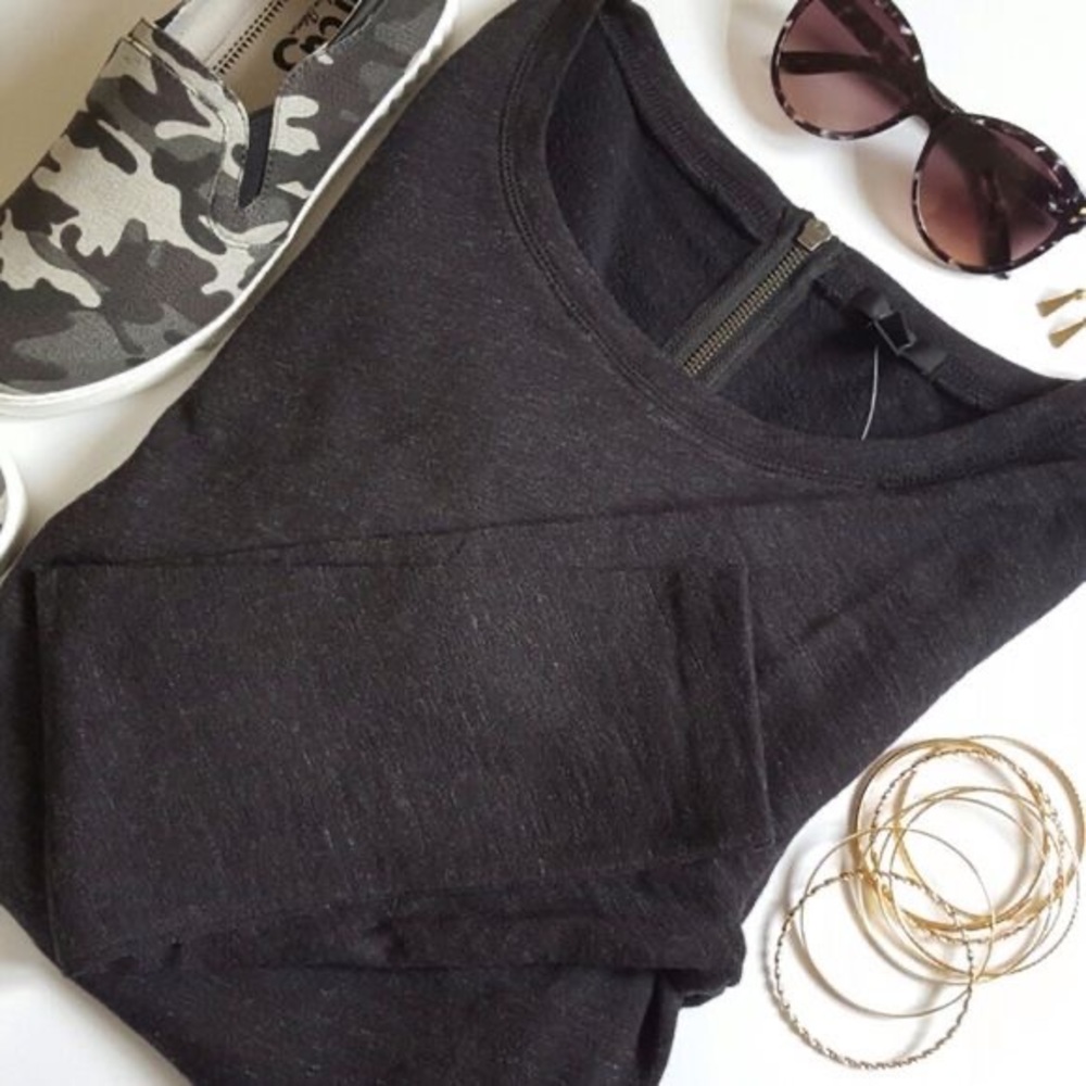 Small j crew side slit sweatshirt
